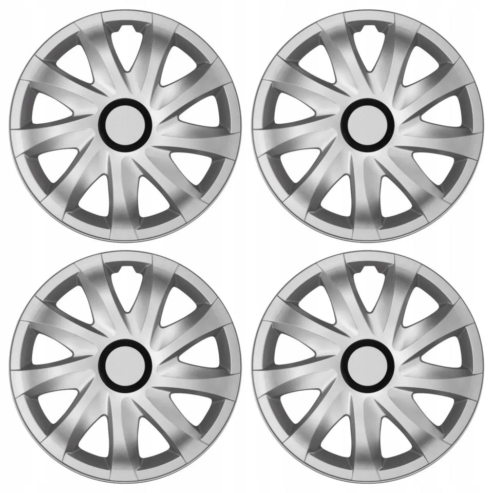 Hubcaps 15'' ΝRМ KANDO SILVER 4 pieces silver color