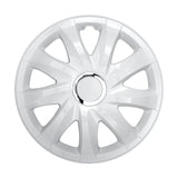 Drift hubcaps 14 "white lacquered 4 pcs. Easy installation