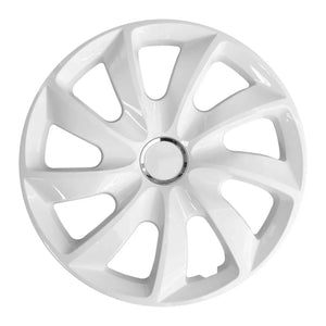 Hubcaps 15'' ΝRМ STIG WHITE LACQUERED white 4 pieces