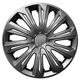NRM STRONG 14" universal hubcaps graphite lacquered 4 pieces