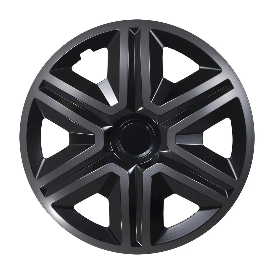 ΝRМ 16" Wheel Covers Hubcaps Universal 4 PCS Graphite Black Weather Resistant