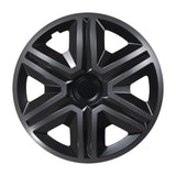 ΝRМ 16" Wheel Covers Hubcaps Universal 4 PCS Graphite Black Weather Resistant