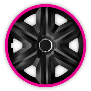 Hubcaps FАЅТ LUХ pink 15 "4pcs Assembly without tools