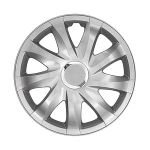 Caps 15" ΝRМ DRIFT SILVER lacquered 4 pieces - silver color