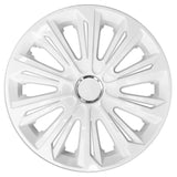 Universal hubcaps 14" ΝRМ STRONG white lacquered 4 pieces