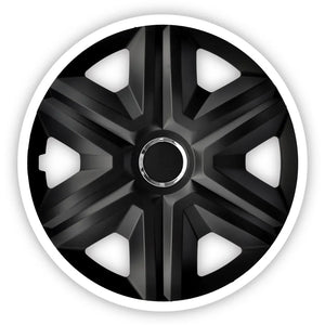 ΝRМ 14" Wheel Covers Hubcaps Universal 4 PCS Set Durable Heavy Duty White Black