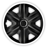 ΝRМ 14" Wheel Covers Hubcaps Universal 4 PCS Set Durable Heavy Duty White Black
