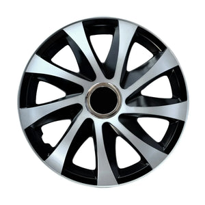 ΝRМ DRIFT Extra silver/black 16" universal hubcaps 4 pieces
