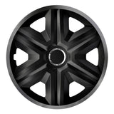 ΝRМ 14" Wheel Covers Hubcaps ABS 4 PCS Weather Resistant Graphite Easy Assembly