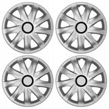 ΝRМ 14" Hubcaps Wheel Covers Trims Silver 4 PCS Set ABS Durable Resistant