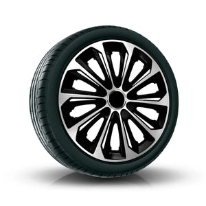 Caps 16" ΝRМ EXTRA STRONG SILVER BLACK silver and black 4 pcs.