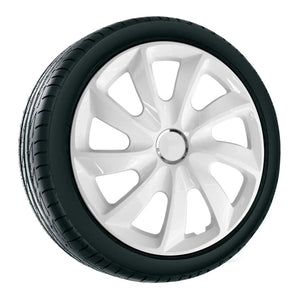 Hubcaps 14'' ΝRМ STIG WHITE lacquered white 4 pieces