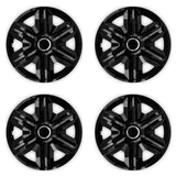 ΝRМ 16" Wheel Trims Covers 4 PCS Hubcaps Universal Weather & Impact Resistant Black
