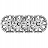 Hubcaps 15'' ΝRМ KANDO SILVER 4 pieces silver color