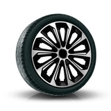 Caps 15" ΝRМ EXTRA STRONG SILVER BLACK silver and black 4 pcs