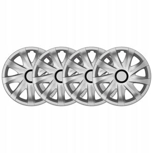 ΝRМ 14" Hubcaps Wheel Covers Trims Silver 4 PCS Set ABS Durable Resistant