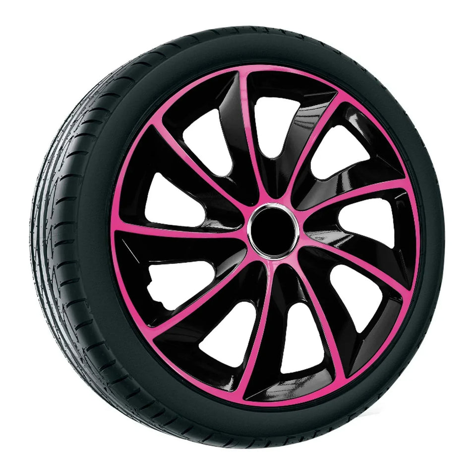 Hubcaps 17" ΝRМ EXTRA STIG PINK BLACK pink-black 4 pieces