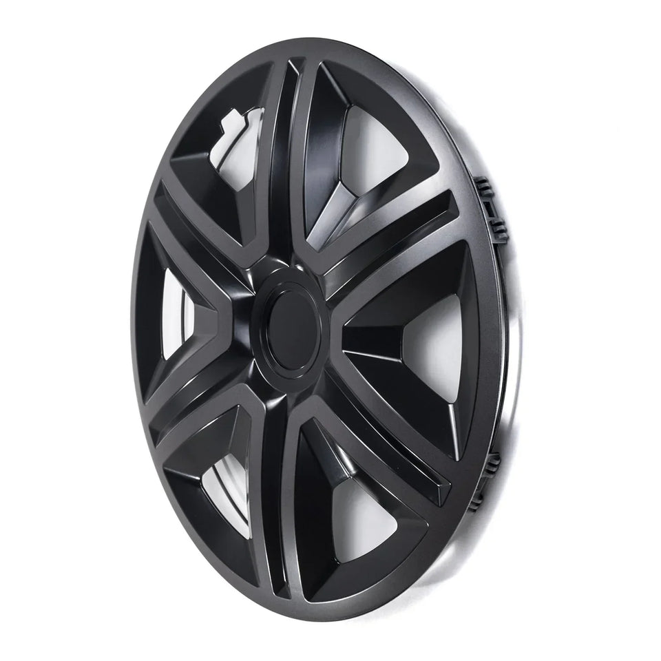 ΝRМ 16" Wheel Covers Hubcaps Universal 4 PCS Graphite Black Weather Resistant