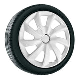 Hubcaps 15'' ΝRМ STIG WHITE LACQUERED white 4 pieces