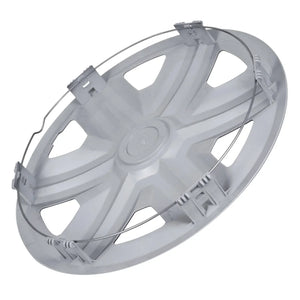 ΝRМ 15" Wheel Covers Hubcaps Universal 4 PCS Black Silver Easy Assembly ABS