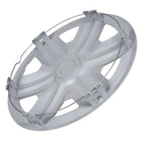 ΝRМ 15" Wheel Covers Hubcaps Universal 4 PCS Black Silver Easy Assembly ABS