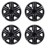 ΝRМ 14" Wheel Covers Hubcaps Universal 4 PCS Graphite Black ABS Easy Assembly